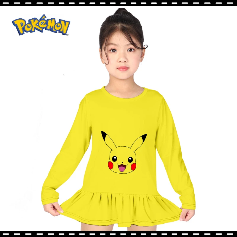 Anime Peripherals Pokemon Pikachu Summer Refreshing Cute Clothes Long Sleeve Dresses Girls Birthday Gifts
Anime Peripherals Pokemon Pikachu Summer Refreshing Cute Clothes Long Sleeve Dresses Girls Birthday Gifts