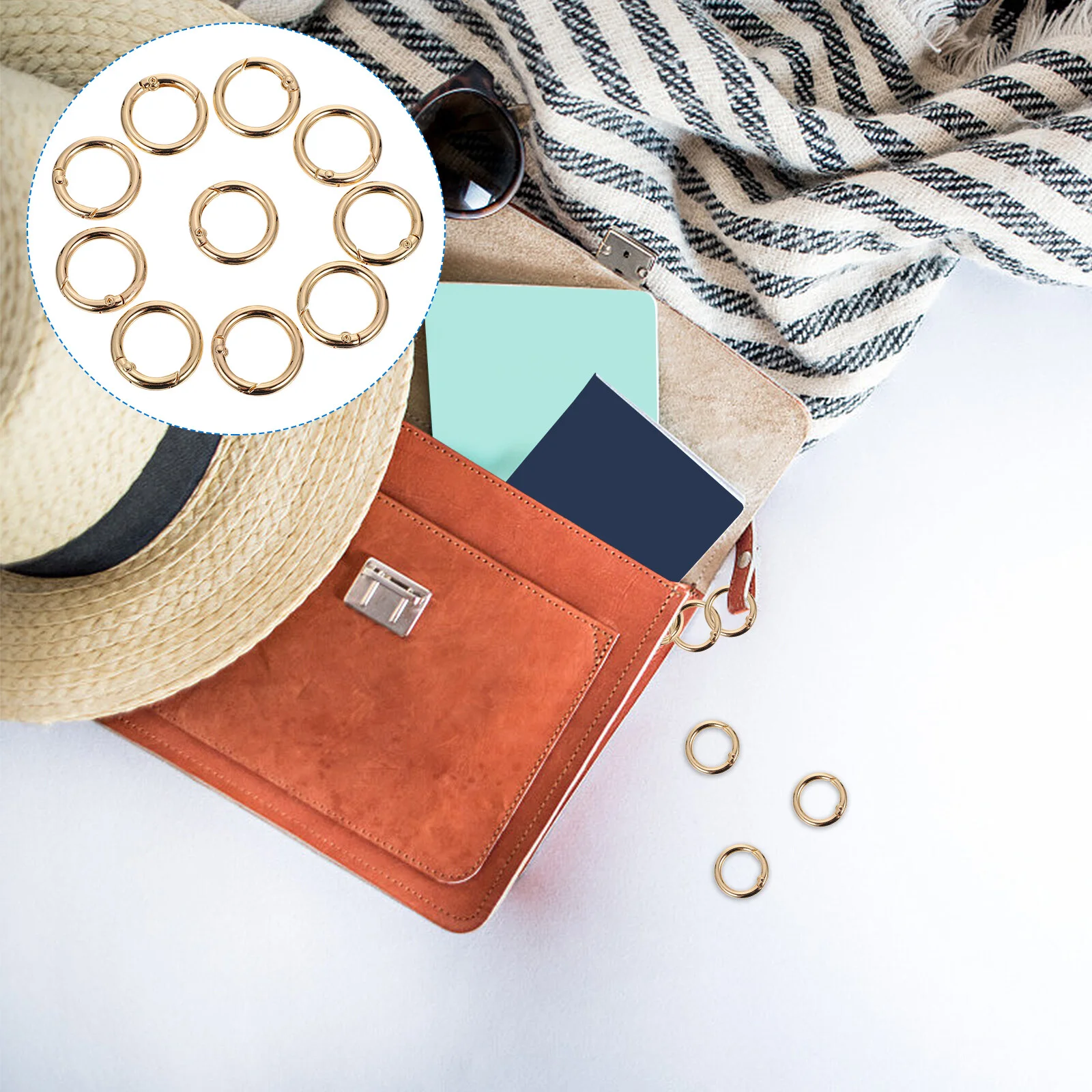 10 Pcs Spring Coil Zinc Alloy Clasps Bag Snap Fastener Suitcase Hooks Metal Wallet Buckles Button Keychains Making
10 Pcs Spring Coil Zinc Alloy Clasps Bag Snap Fastener Suitcase Hooks Metal Wallet Buckles Button Keychains Making