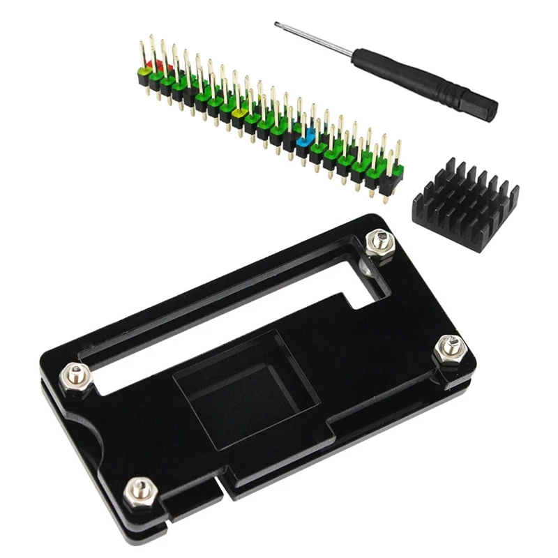 for Raspberry Pi Zero W Acrylic Shell Heat Dissipation Protective Case With 40 Pin Header Heat Sink Screwdriver Set
for Raspberry Pi Zero W Acrylic Shell Heat Dissipation Protective Case With 40 Pin Header Heat Sink Screwdriver Set