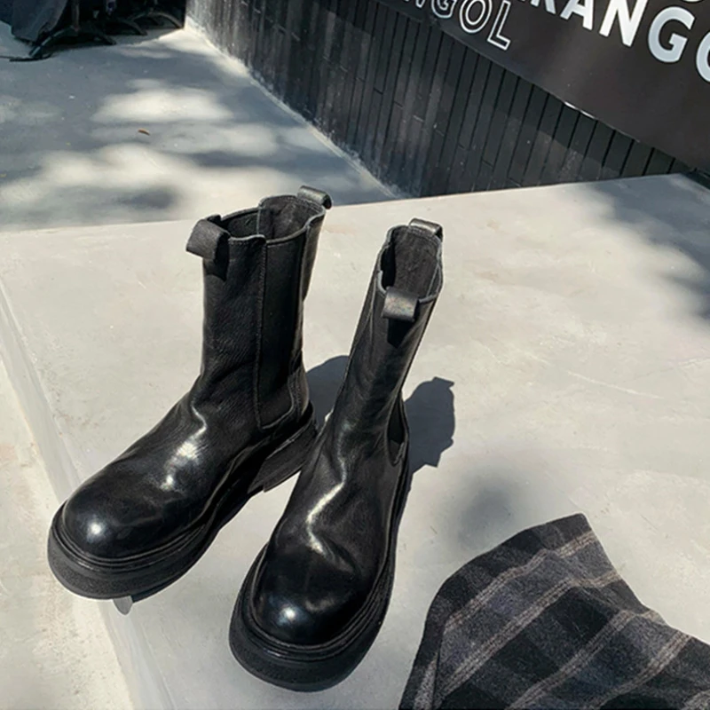 Новинка 2022, модные женские ботинки челси, черные кожаные ботильоны для женщин, ботинки на платформе и массивном каблуке, женская зимняя обувь без застежки
Новинка 2022, модные женские ботинки челси, черные кожаные ботильоны для женщин, ботинки на платформе и массивном каблуке, женская зимняя обувь без застежки