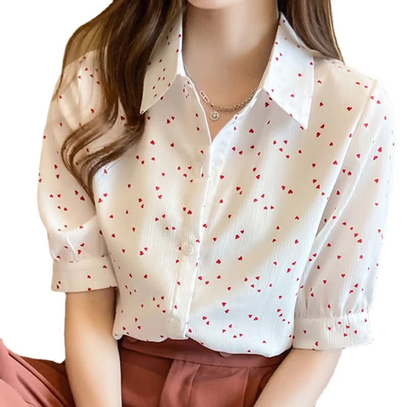 2022 New Summer Floral Chiffon Short Sleeved Women's Blouse Loose Shirt French Style Sweet Love Tops Ladies Dropshipping 1662
2022 New Summer Floral Chiffon Short Sleeved Women's Blouse Loose Shirt French Style Sweet Love Tops Ladies Dropshipping 1662