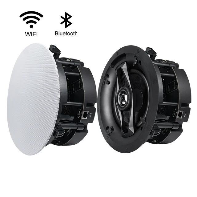 Двухканальный настенный потолочный Wi-Fi динамик 70 Вт, стереозвук, управление через приложение, беспроводной Потолочный Hifi Wi-Fi динамик
Двухканальный настенный потолочный Wi-Fi динамик 70 Вт, стереозвук, управление через приложение, беспроводной Потолочный Hifi Wi-Fi динамик
