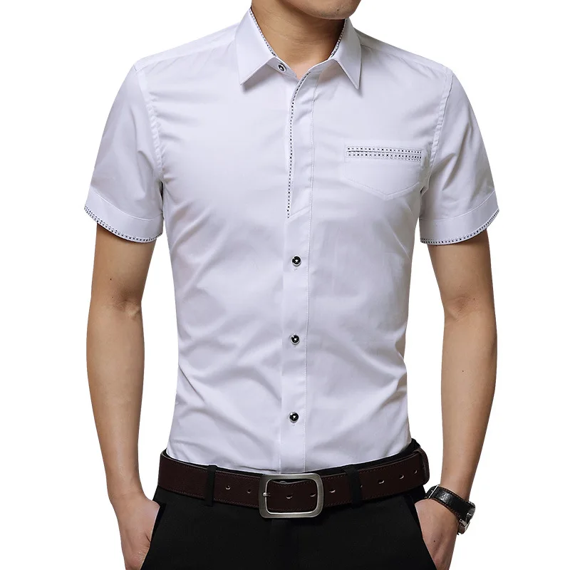Men's Shirt Fashion Short Sleeved Men Dress Shirt Korean Slim Fit Casual Shirts Youth Work White Shirt Plus Size 5XL
Men's Shirt Fashion Short Sleeved Men Dress Shirt Korean Slim Fit Casual Shirts Youth Work White Shirt Plus Size 5XL