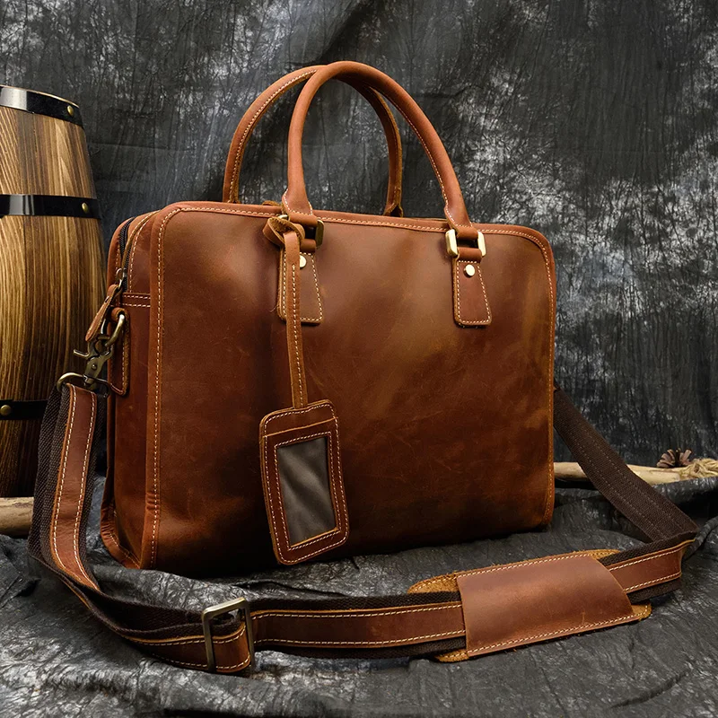 Genuine Leather Laptop Briefcase For Men 15.6" Laptop Work Tote Office Man Portfolio Business Handbag Male Computer Bag
Genuine Leather Laptop Briefcase For Men 15.6" Laptop Work Tote Office Man Portfolio Business Handbag Male Computer Bag