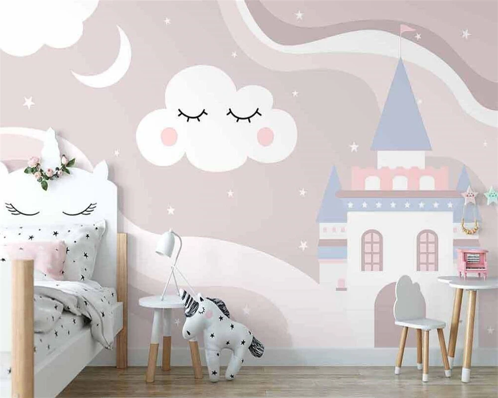 beibehang Custom Nordic hand-painted pink clouds castle starry children's room background wallpapewall papers home decor
beibehang Custom Nordic hand-painted pink clouds castle starry children's room background wallpapewall papers home decor