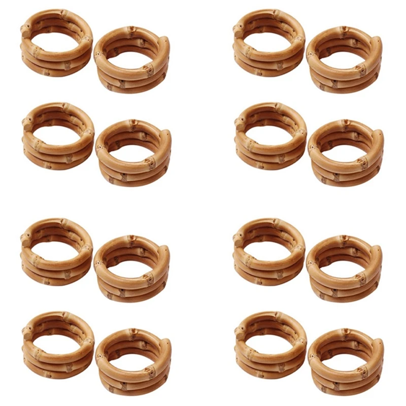 JEYL Wood Bamboo Napkin Rings Set Of 16, Handmade Rattan Napkin Holder Rings Table Decorations For Wedding
JEYL Wood Bamboo Napkin Rings Set Of 16, Handmade Rattan Napkin Holder Rings Table Decorations For Wedding