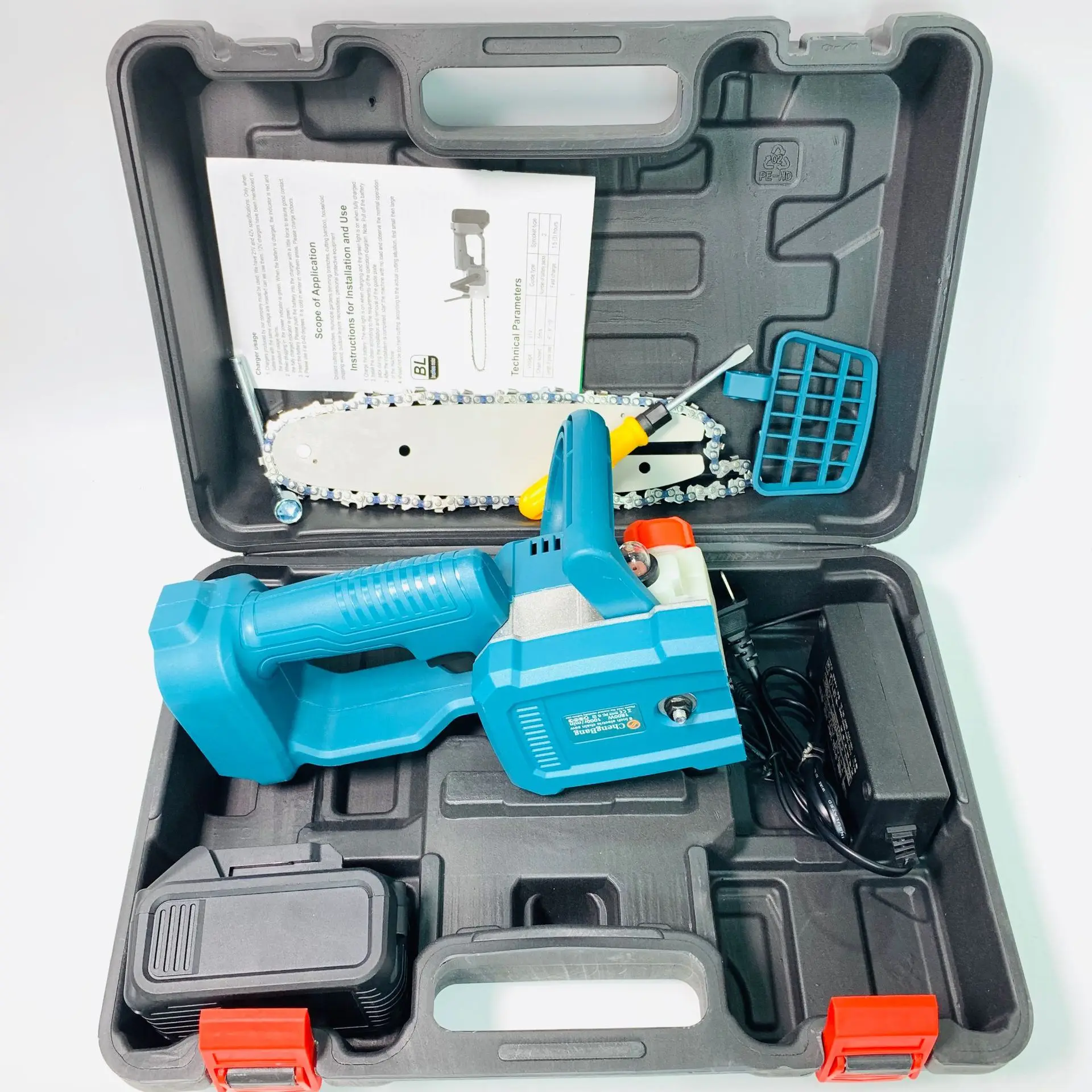 Brushless electric singleforeign trade lithium flashlight 8 inch 10 b with a chain saw oil can electric saws makita battery
Brushless electric singleforeign trade lithium flashlight 8 inch 10 b with a chain saw oil can electric saws makita battery