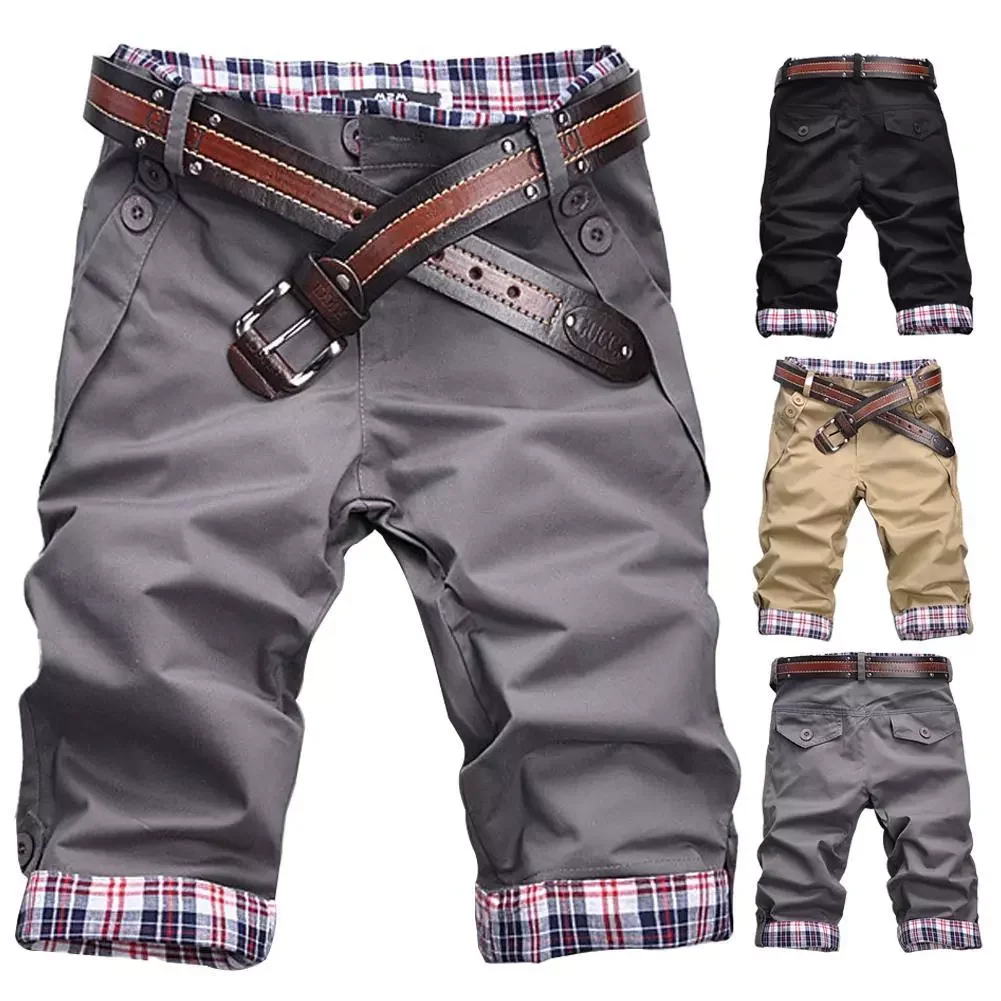 Men Casual Summer Plaid Patchwork Pockets Buttons Fifth Pants Loose Beach Shorts Men's Casual Shorts Summer Mens Pants
Men Casual Summer Plaid Patchwork Pockets Buttons Fifth Pants Loose Beach Shorts Men's Casual Shorts Summer Mens Pants