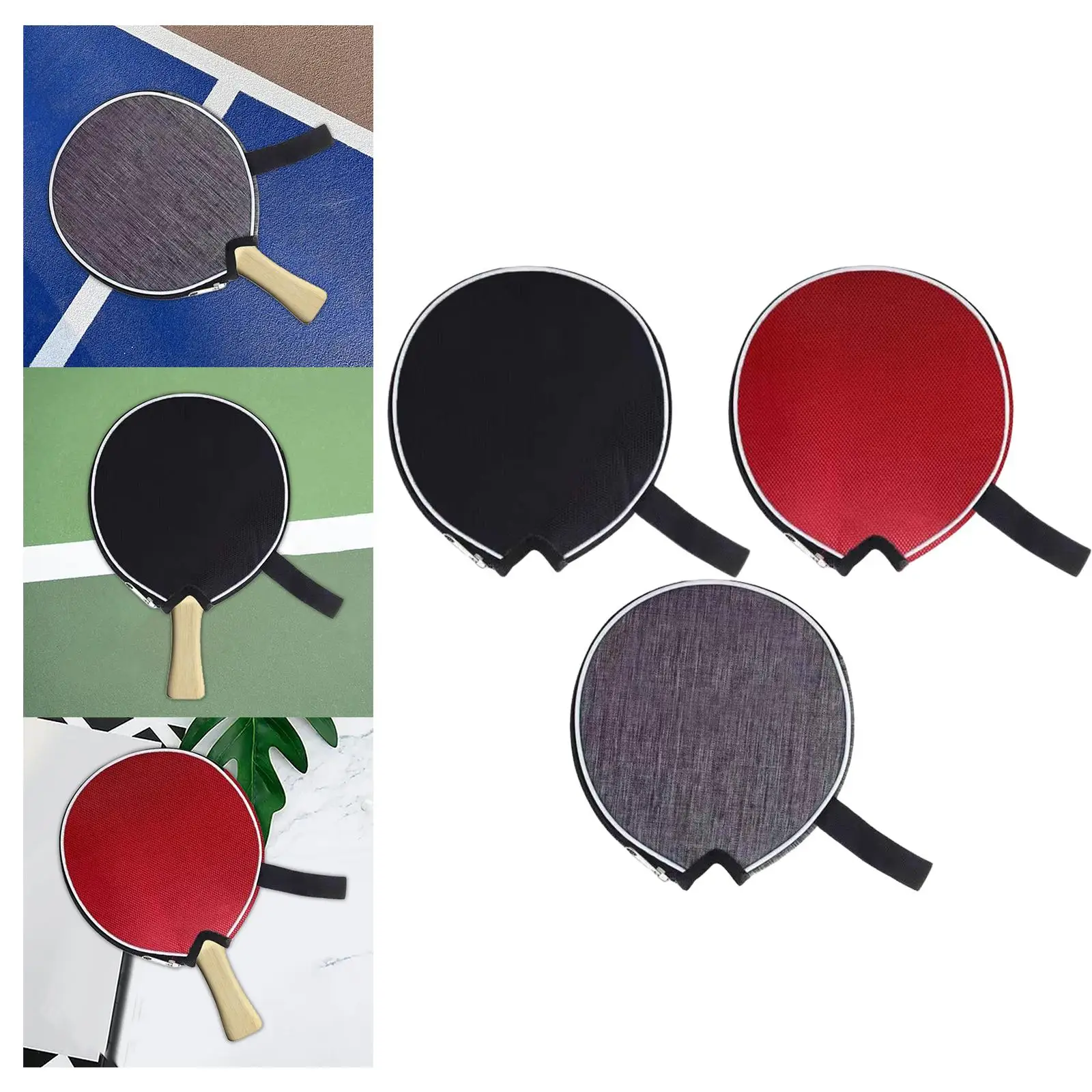 Table Tennis Racket Cover Practical Racket Pocket for Outdoors Sports Travel 
Table Tennis Racket Cover Practical Racket Pocket for Outdoors Sports Travel