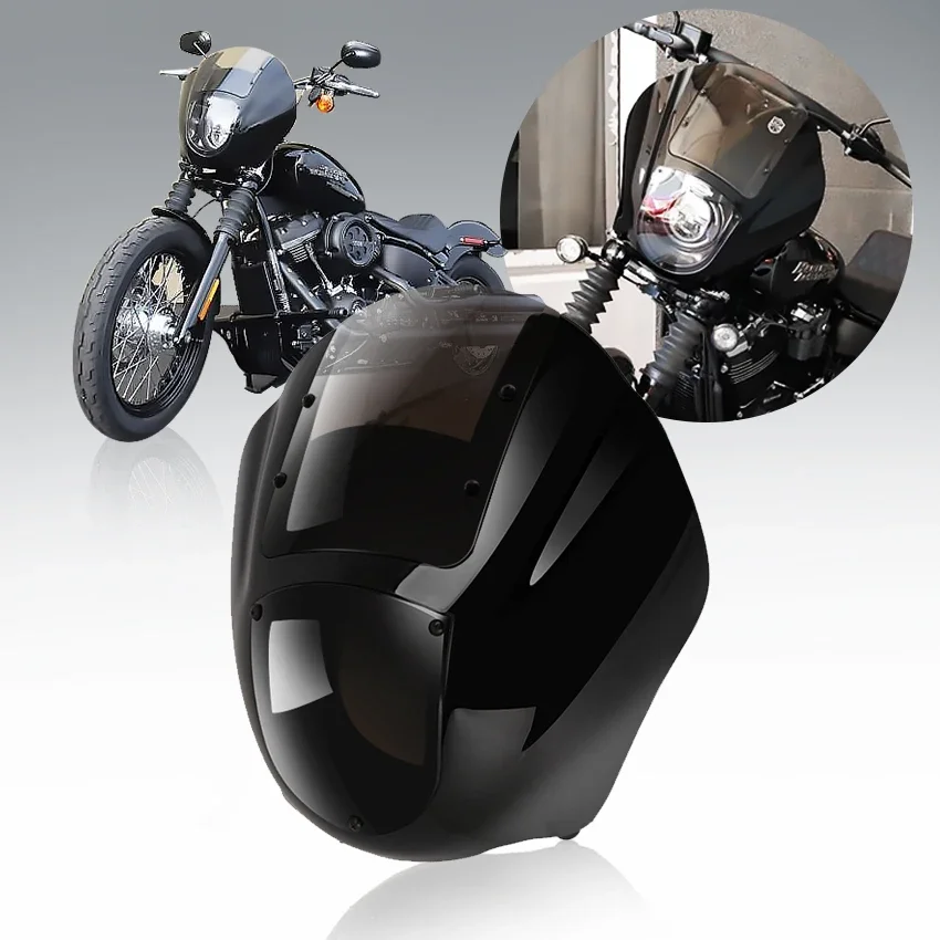 Motorcycle Headlight Fairing Mask Cowl Black Windshield Cover For Harley Sportster XL 1200 883 Iron XL883N Dyna FXR 1986-2017
Motorcycle Headlight Fairing Mask Cowl Black Windshield Cover For Harley Sportster XL 1200 883 Iron XL883N Dyna FXR 1986-2017