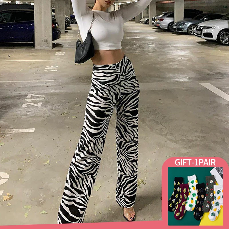 New Fashion Zebra Print Women Wide Leg Pants Loose Casual Female Trousers High Waist Pant Streetwear Straight Woman Clothes
New Fashion Zebra Print Women Wide Leg Pants Loose Casual Female Trousers High Waist Pant Streetwear Straight Woman Clothes