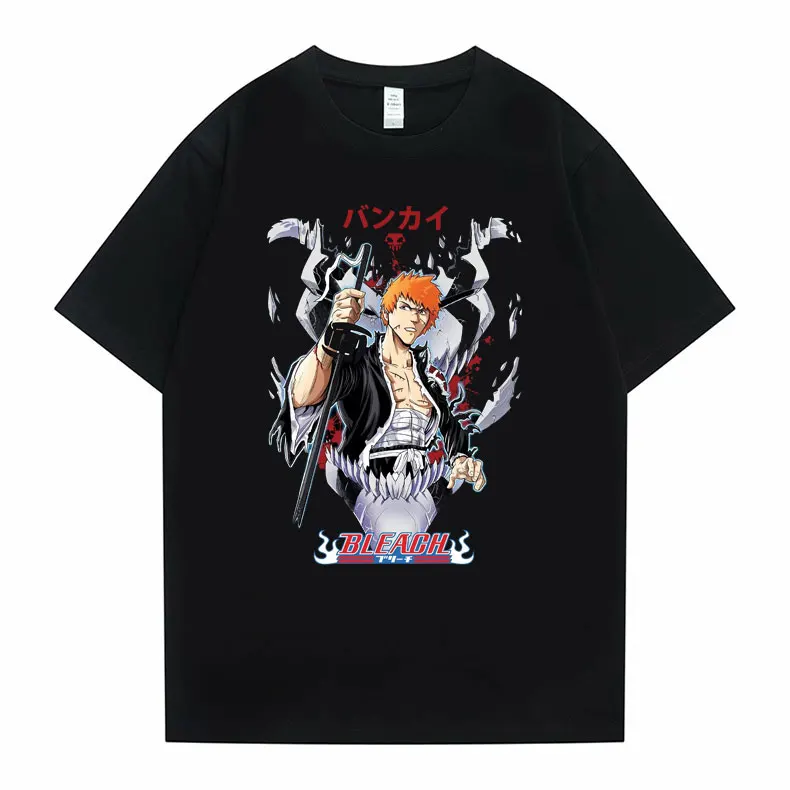 Vintage 90s Anime Bleach Kurosaki Ichigo Graphic Tshirt Men's Loose Oversized Tees Streetwear Men Women Harajuku Manga T-shirt
Vintage 90s Anime Bleach Kurosaki Ichigo Graphic Tshirt Men's Loose Oversized Tees Streetwear Men Women Harajuku Manga T-shirt