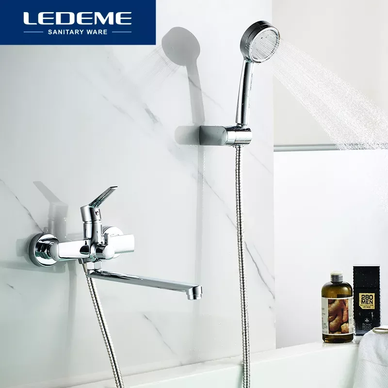 Long Spout Bathtub Shower Faucet Wall Mounted Handheld Shower Mixer Tap Bathtub Faucets Chrome Bath Mixer Faucet L2269
Long Spout Bathtub Shower Faucet Wall Mounted Handheld Shower Mixer Tap Bathtub Faucets Chrome Bath Mixer Faucet L2269