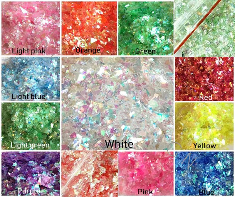 Iridescent Mylar Flakes 20grams nail art Unicorn Crushed mylar mermaids glitter flakes Broken,3D Decorations Manicure Decoration
Iridescent Mylar Flakes 20grams nail art Unicorn Crushed mylar mermaids glitter flakes Broken,3D Decorations Manicure Decoration