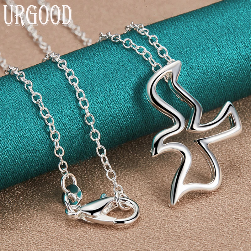 925 Sterling Silver Bird Pendant Necklace 16-30 Inch Chain For Women Party Engagement Wedding Fashion Jewelry
925 Sterling Silver Bird Pendant Necklace 16-30 Inch Chain For Women Party Engagement Wedding Fashion Jewelry