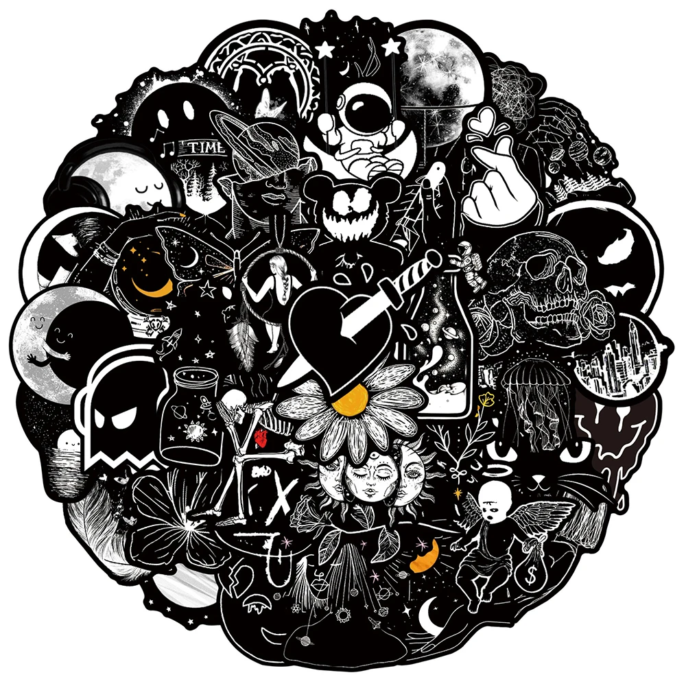 10/30/50Pcs Cool Gothic Black Art Horror Skull Stickers DIY Phone Notebook Laptop Luggage Guitar Car Graffiti Sticker Kids Toys
10/30/50Pcs Cool Gothic Black Art Horror Skull Stickers DIY Phone Notebook Laptop Luggage Guitar Car Graffiti Sticker Kids Toys