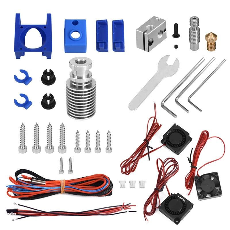 For 3D Printer E3D V6 All-Metal Extrusion Head for Volcano Nozzle Set Fan Remote Short-Range DIY Kit
For 3D Printer E3D V6 All-Metal Extrusion Head for Volcano Nozzle Set Fan Remote Short-Range DIY Kit