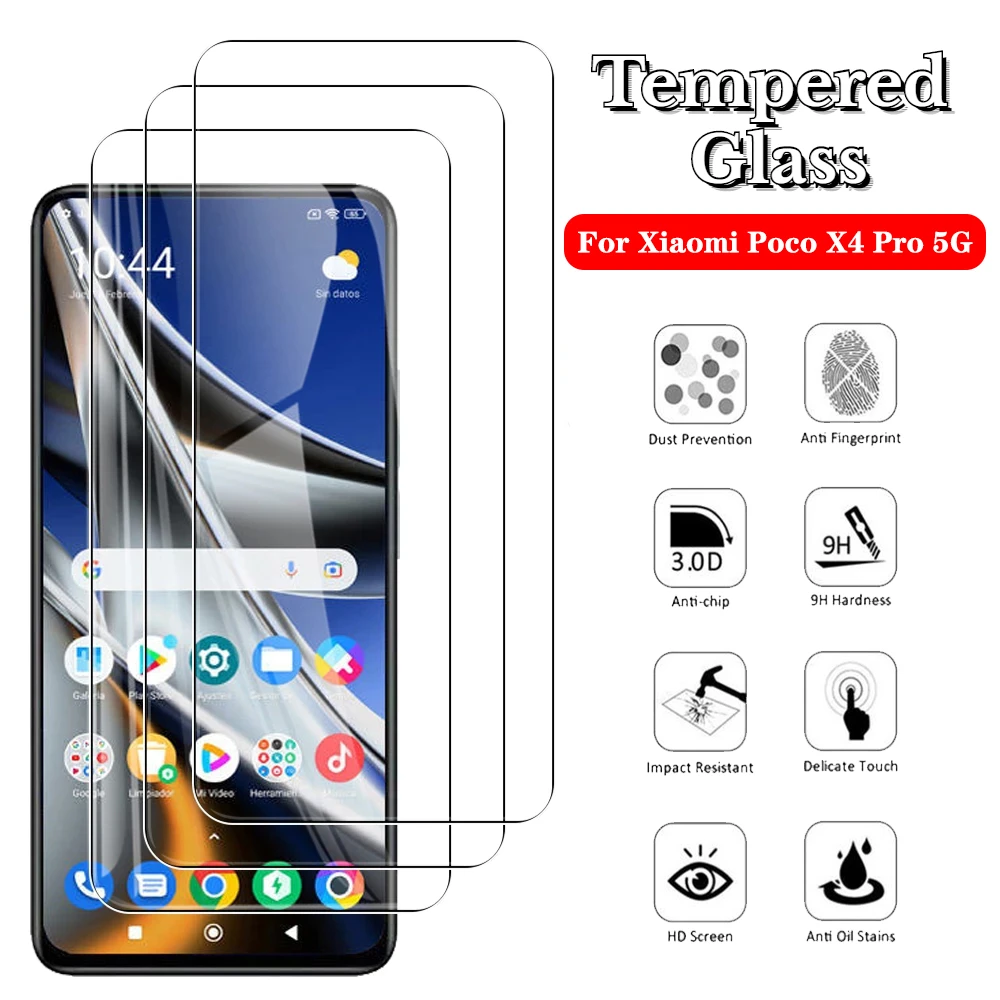 3PCS For Xiaomi Poco X4 Pro 5G Phone Tempered Glass Screen Protectors Anti-scratch Protective Film For Xiaomi Poco X4 Pro
3PCS For Xiaomi Poco X4 Pro 5G Phone Tempered Glass Screen Protectors Anti-scratch Protective Film For Xiaomi Poco X4 Pro