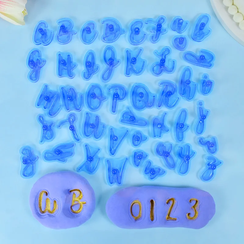 

DIY Alphabet Number Letter Cake Mold 3D Biscuit Stamp Cookie Embosser Cutter Fondant Baking Molds Kitchen Cake Decorating Tools