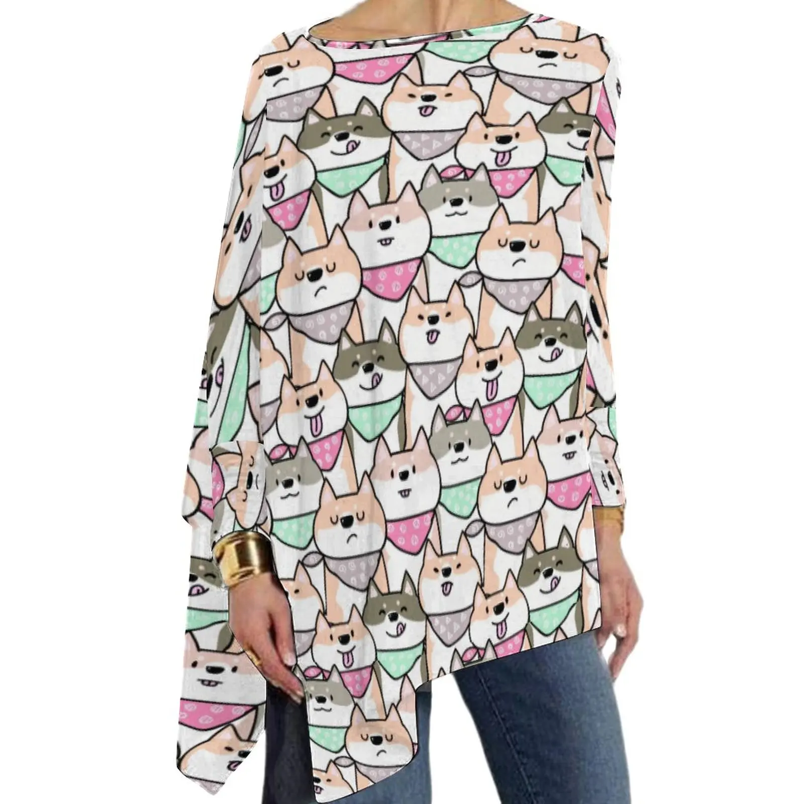 Cartoon Dog T Shirts Funny Mini Corgi Streetwear Long Sleeve T Shirt Modern Graphic Tee Shirt Female Clothes Big Size 5XL 6XL
Cartoon Dog T Shirts Funny Mini Corgi Streetwear Long Sleeve T Shirt Modern Graphic Tee Shirt Female Clothes Big Size 5XL 6XL