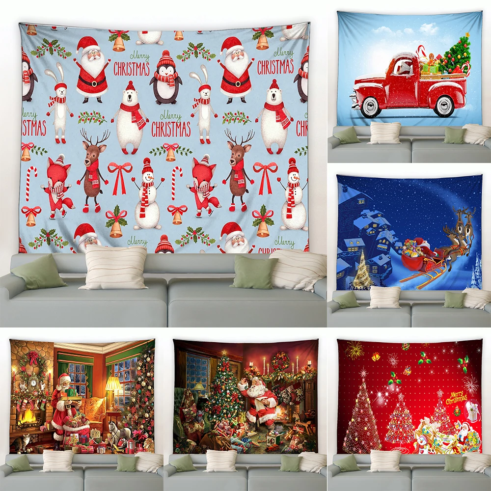 Santa Claus Snowman Christmas Tree Gift Decoration Print Pattern Tapestry Home Living Room Bedroom Wall Decoration Tapestry
Santa Claus Snowman Christmas Tree Gift Decoration Print Pattern Tapestry Home Living Room Bedroom Wall Decoration Tapestry