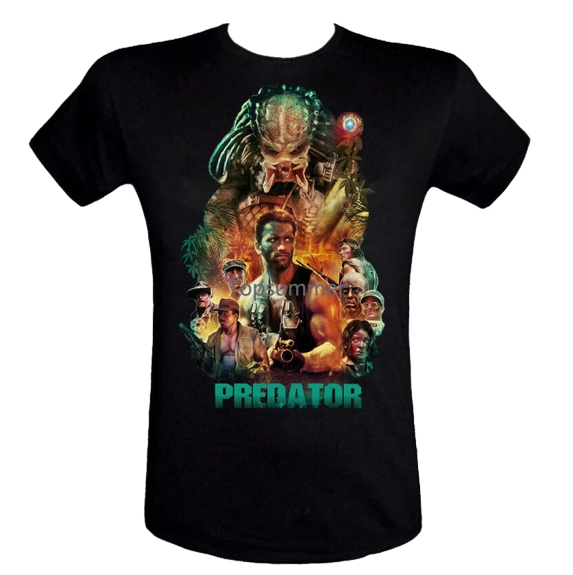 T-Shirt Predator Film Arnold Schwarzenegger Vs. Alien Movie Uomo Donna Bambino Short Sleeve Mens Formal T Shirts Top Tee
T-Shirt Predator Film Arnold Schwarzenegger Vs. Alien Movie Uomo Donna Bambino Short Sleeve Mens Formal T Shirts Top Tee