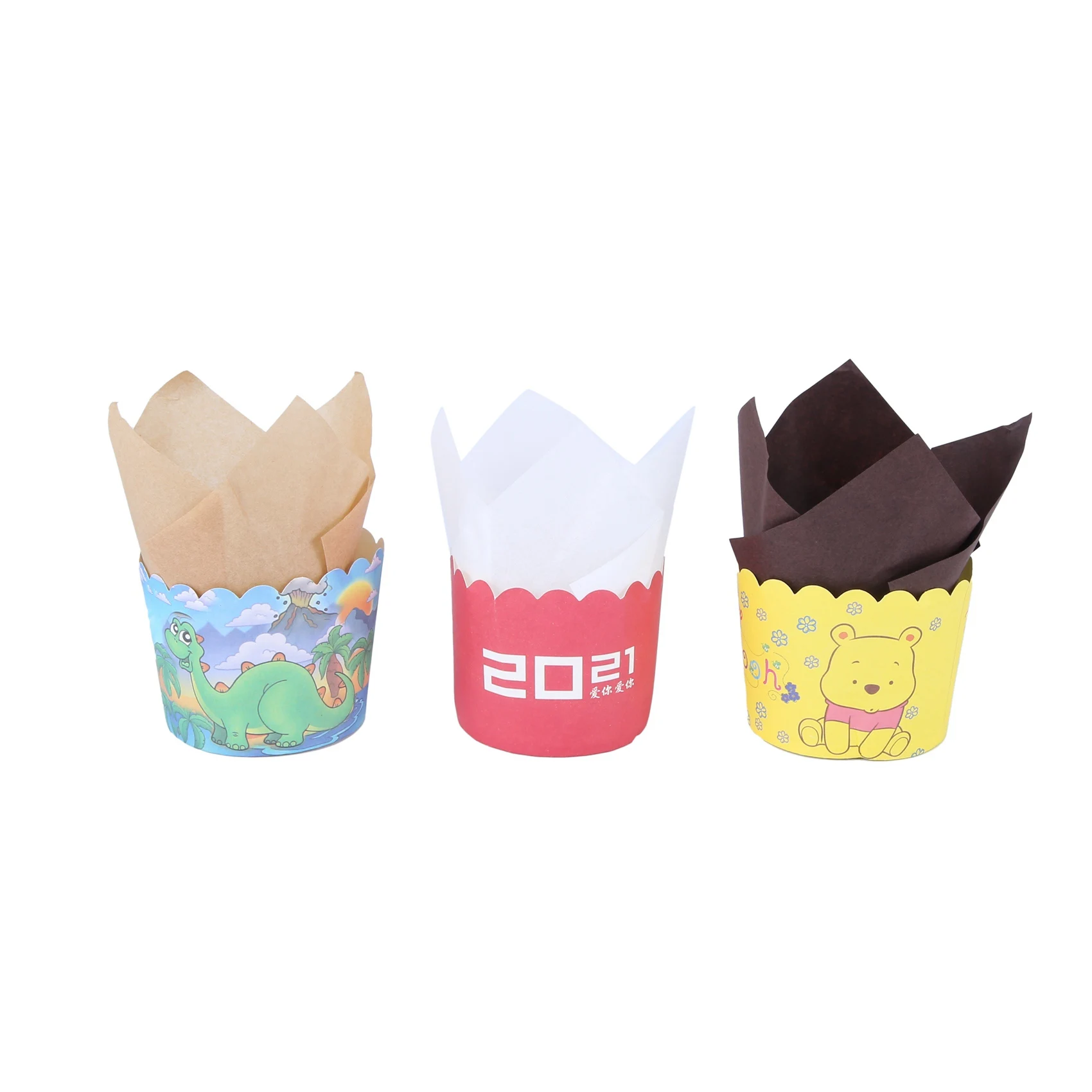 200Pcs Tulip Cupcake Baking Cups, Muffin Baking Liners Holders, Rustic Cupcake Wrapper, Brown, White and Nature Color
200Pcs Tulip Cupcake Baking Cups, Muffin Baking Liners Holders, Rustic Cupcake Wrapper, Brown, White and Nature Color