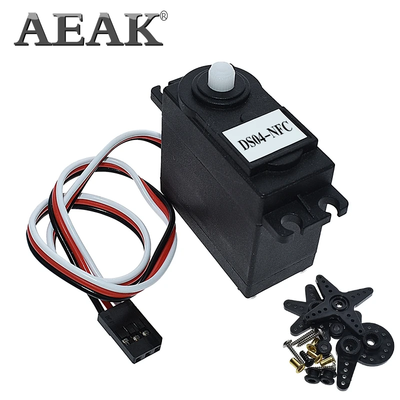 AEAK DS04-NFC servo 360-degree Continuous Rotation Servos DC Gear Motor Smart Car Robot Torsion 5.5kg/cm DC 4.8V-6V
AEAK DS04-NFC servo 360-degree Continuous Rotation Servos DC Gear Motor Smart Car Robot Torsion 5.5kg/cm DC 4.8V-6V
