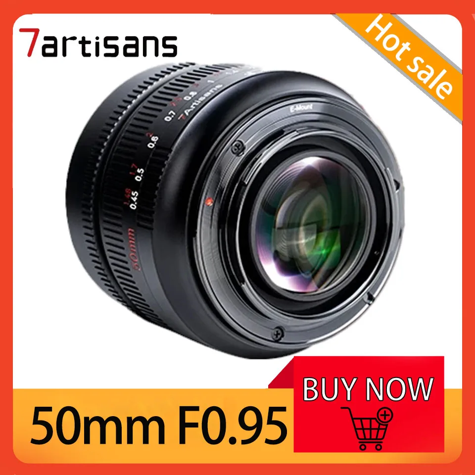 7Artisans 50mm F0.95 APS-C MF Large Aperture Portrait Lens Camera Accessories for Nikon Z/M43/Fuji FX/Sony E/Canon EF-M
7Artisans 50mm F0.95 APS-C MF Large Aperture Portrait Lens Camera Accessories for Nikon Z/M43/Fuji FX/Sony E/Canon EF-M