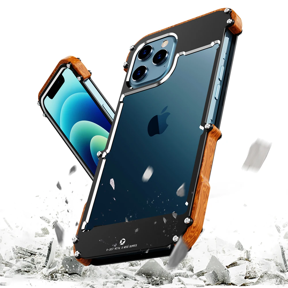Wood Carbon Metal Bumper Case For iPhone 12 Pro MAX 12 Mini 13 Coque Luxury Aluminium Frame Shockproof Armor Protective Cover
Wood Carbon Metal Bumper Case For iPhone 12 Pro MAX 12 Mini 13 Coque Luxury Aluminium Frame Shockproof Armor Protective Cover