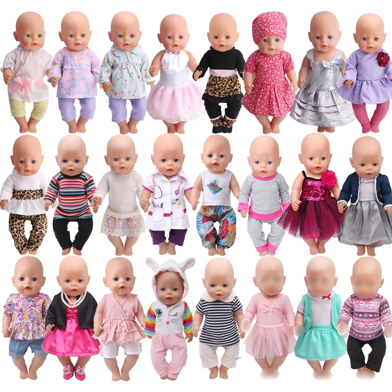 

25 Style Handmade Clothes Suit Wear For 43cm Born Baby Doll 17 Inch Reborn Babies Dolls Clothes