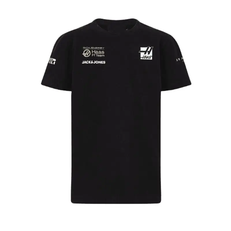 

Новинка лета 2023, повседневная спортивная футболка для команды F1 Haas, дышащая футболка с круглым вырезом и коротким рукавом для экстремальных видов спорта на открытом воздухе
