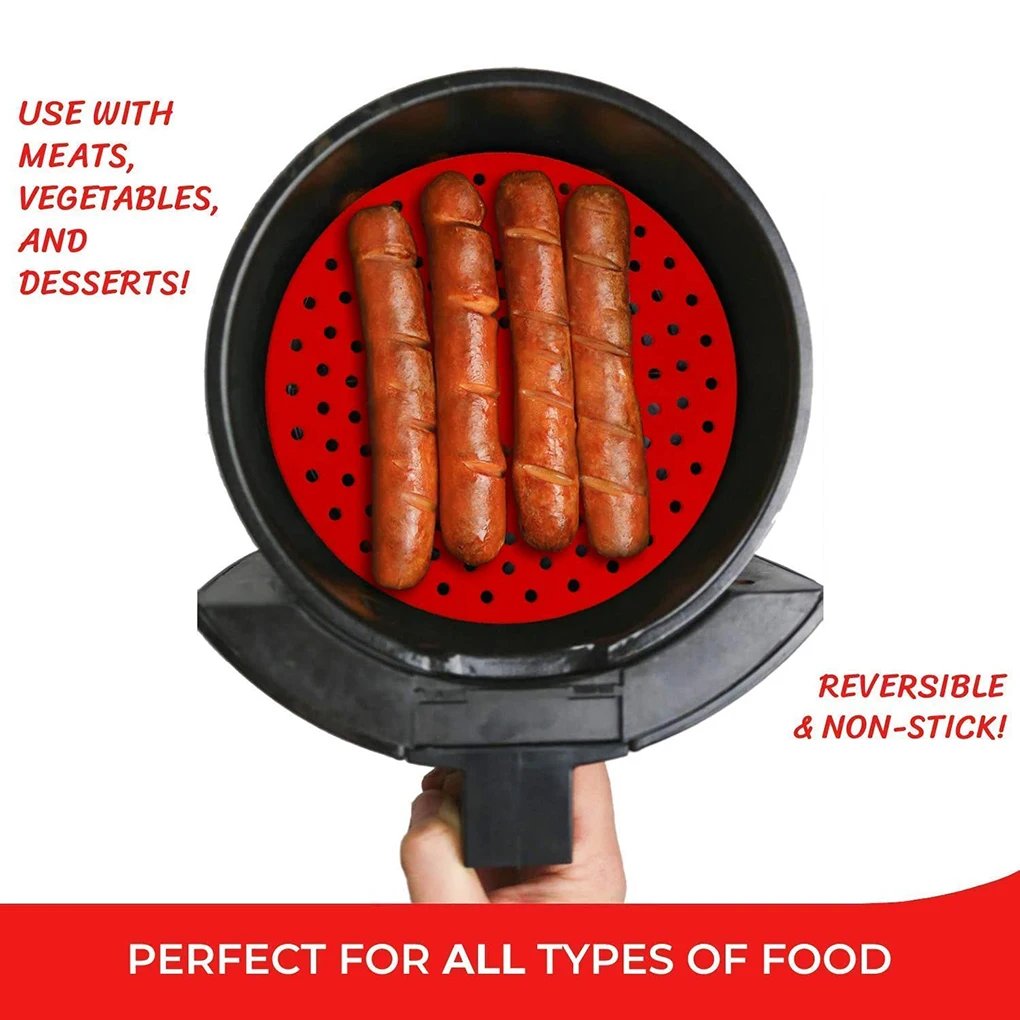 Reusable Air Fryer Liners Silicone Mat Round Square Non-Stick Steamer Pad Baking Inner Liner Bakeware Cooking Mats Kitchen Tools
Reusable Air Fryer Liners Silicone Mat Round Square Non-Stick Steamer Pad Baking Inner Liner Bakeware Cooking Mats Kitchen Tools