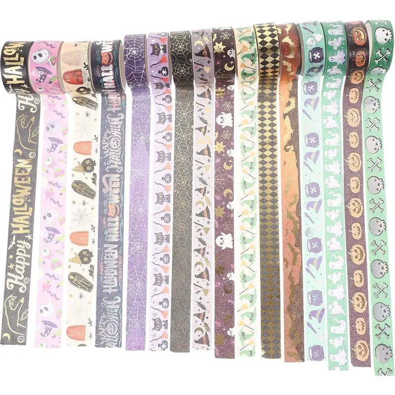 16Rolls Halloween Element Tape DIY Crafts Tape Journaling Crafting Tape Decorative Scrapbooking Stickers Adhesive Masking Tape
16Rolls Halloween Element Tape DIY Crafts Tape Journaling Crafting Tape Decorative Scrapbooking Stickers Adhesive Masking Tape