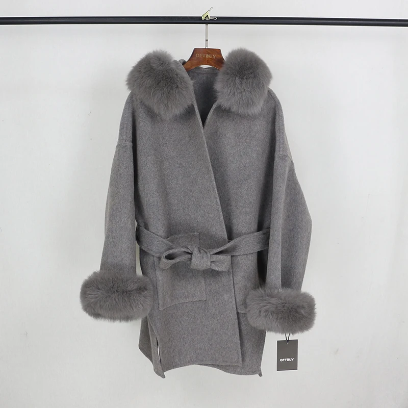 Aoottii 2022 Real Fur Coat Winter Jacket Women Natural Fox Fur Collar Cuffs Hood Cashmere Wool Woolen Oversize Ladies Outerwear
Aoottii 2022 Real Fur Coat Winter Jacket Women Natural Fox Fur Collar Cuffs Hood Cashmere Wool Woolen Oversize Ladies Outerwear