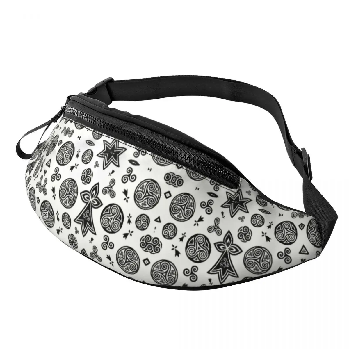 Casual Breton Triskels Fanny Pack for Traveling Women Men Breizh Brittany Triskeles Crossbody Waist Bag Phone Money Pouch
Casual Breton Triskels Fanny Pack for Traveling Women Men Breizh Brittany Triskeles Crossbody Waist Bag Phone Money Pouch