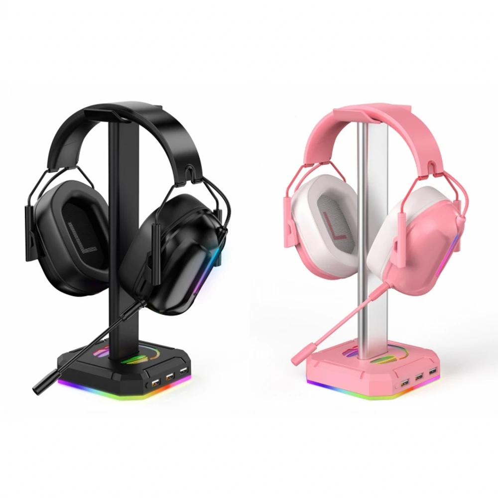 RGB Headphone Stand Headset Gaming Headset Stand USB Gaming Desktop Headphone Display Stand
RGB Headphone Stand Headset Gaming Headset Stand USB Gaming Desktop Headphone Display Stand