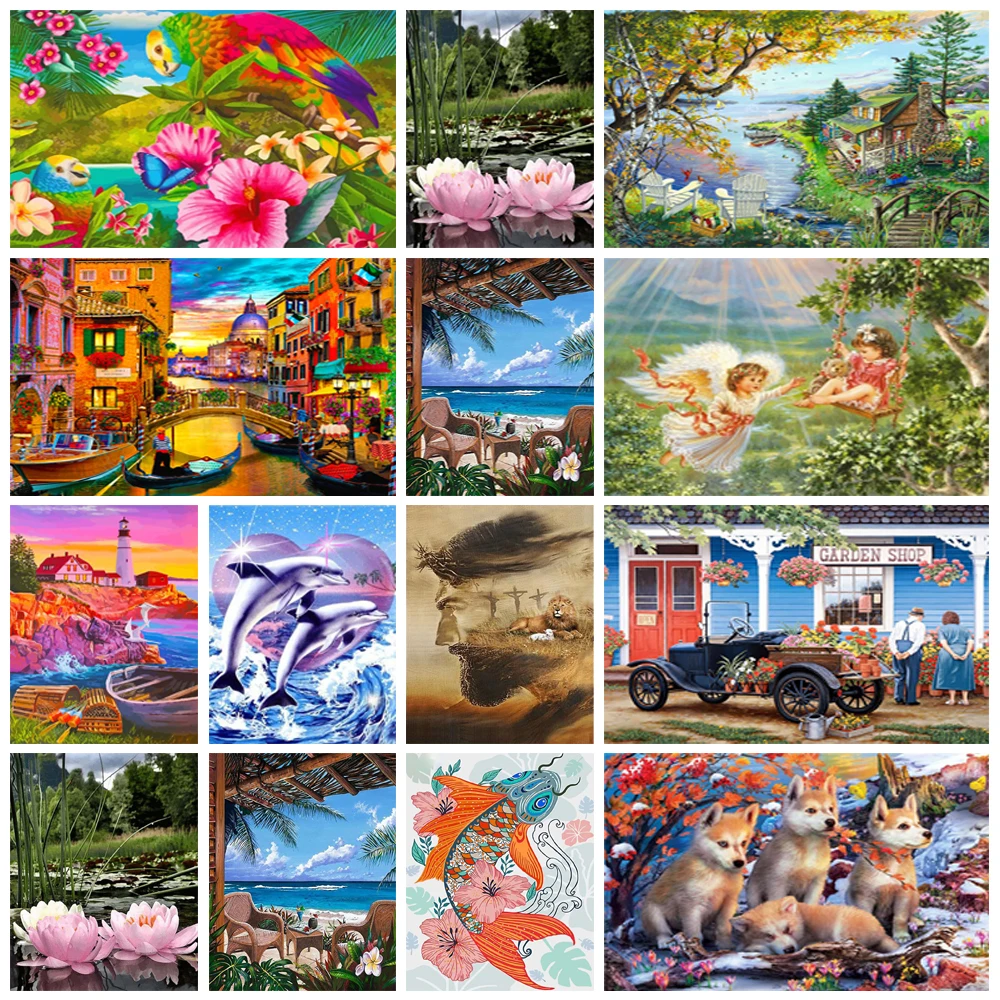 5D DIY Landscape Diamond Painting Flowers Diamond Embroidery Fox Dolphin Mosaic Picture Rhinestone Cross Stitch Kit Home Decor
5D DIY Landscape Diamond Painting Flowers Diamond Embroidery Fox Dolphin Mosaic Picture Rhinestone Cross Stitch Kit Home Decor