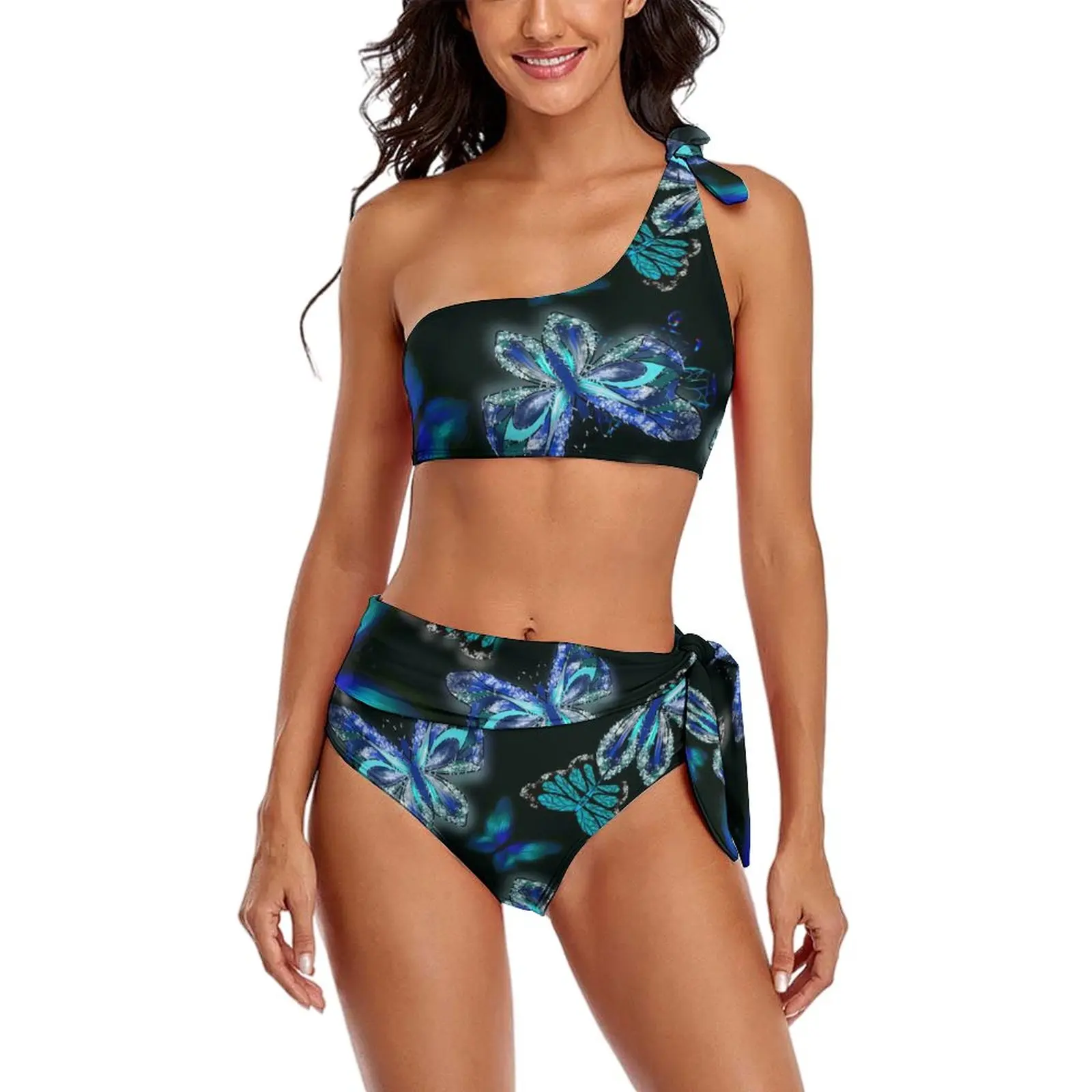 Sparkly Blue Butterfly Bikinis Set Butterflies Print Art High Cut Bikini Swimsuit Swimwear Surfing Swimsuits Aesthetic Beachwear
Sparkly Blue Butterfly Bikinis Set Butterflies Print Art High Cut Bikini Swimsuit Swimwear Surfing Swimsuits Aesthetic Beachwear