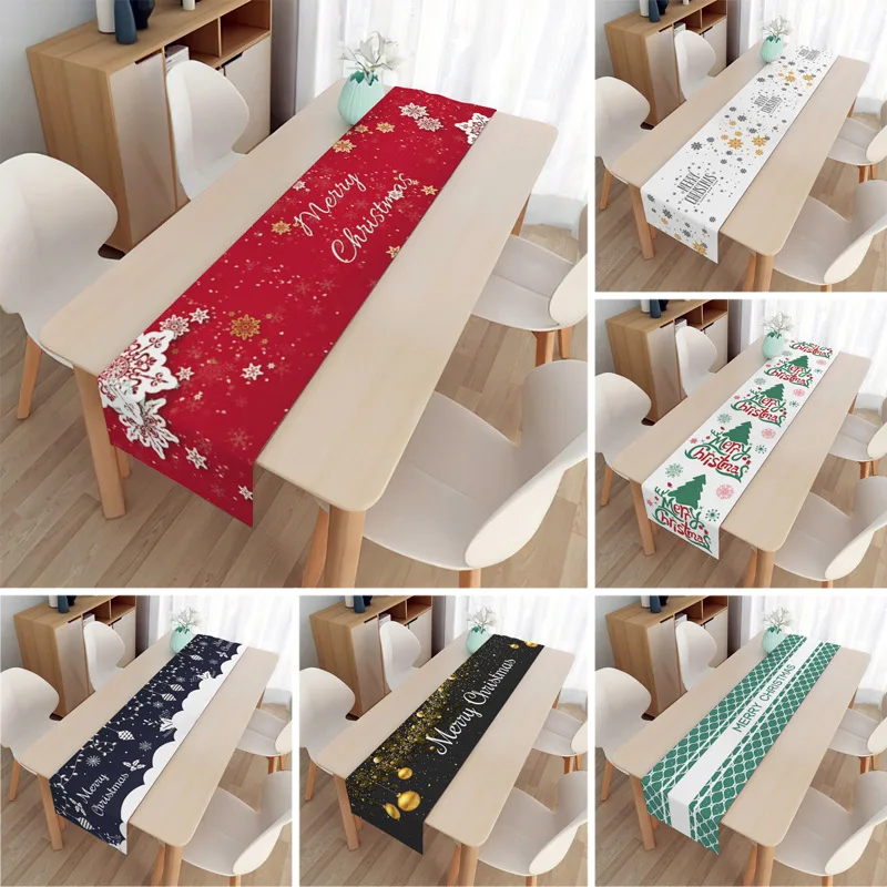 Christmas Linen Table Runner Dining Table Decor Xmas Table Cover New Year Party Tablecloth for Holiday Party Wedding Decoration 
Christmas Linen Table Runner Dining Table Decor Xmas Table Cover New Year Party Tablecloth for Holiday Party Wedding Decoration
