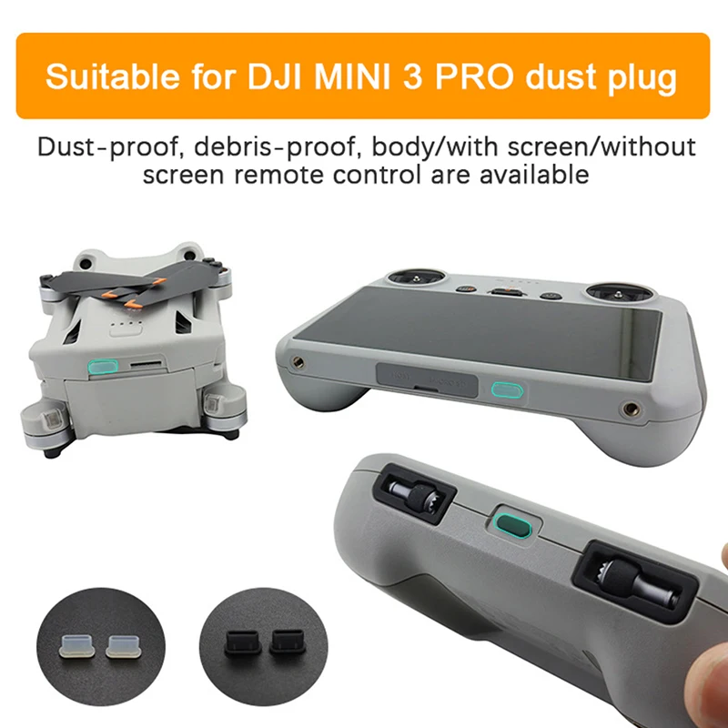 2Pcs Dust Plug For DJI Mini 3 PRO Dust Plug RC PRO/RC-N1 Remote Control Charging Port Dust Plug Moisture-Proof Protection
2Pcs Dust Plug For DJI Mini 3 PRO Dust Plug RC PRO/RC-N1 Remote Control Charging Port Dust Plug Moisture-Proof Protection