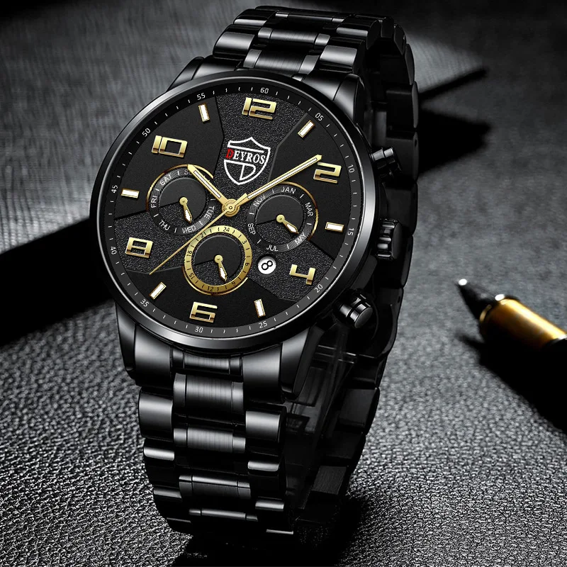 Watches For Men Watch Men Men's Business Steel Band Watch Luminous Quartz Watch Men's Fashion Calendar Watch Military Watch Mens
Watches For Men Watch Men Men's Business Steel Band Watch Luminous Quartz Watch Men's Fashion Calendar Watch Military Watch Mens
