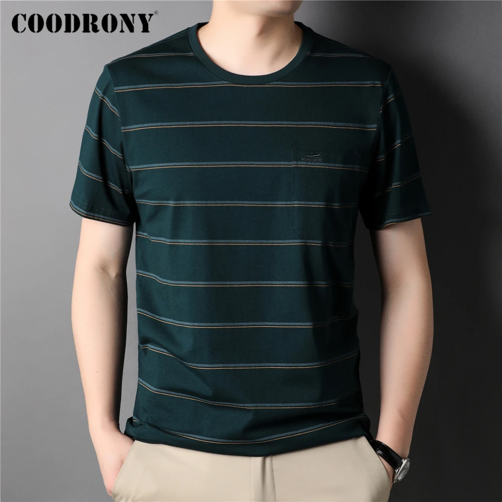 COODRONY Brand Striped O-Neck Short Sleeve T-Shirt Homme Summer New Pure Cotton Casual Ture Pocket T Shirt Men Clothes Z5201S
COODRONY Brand Striped O-Neck Short Sleeve T-Shirt Homme Summer New Pure Cotton Casual Ture Pocket T Shirt Men Clothes Z5201S