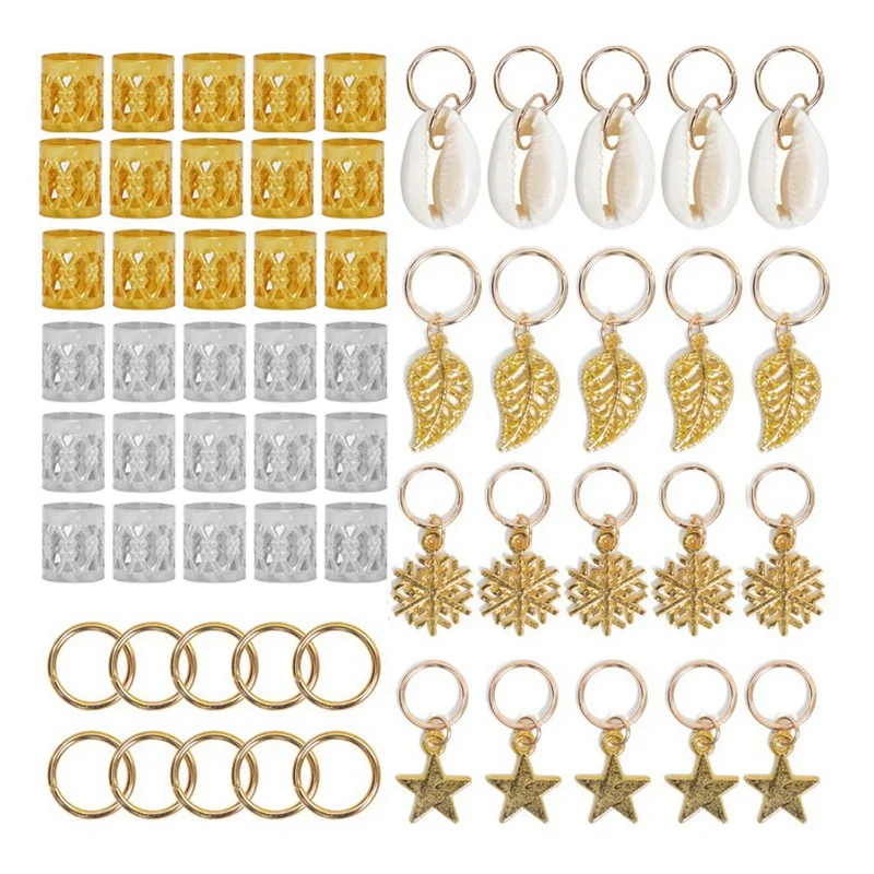 80Pcs African Hair Jewelry Braid Accessories Decorations Metal Hair Ring Tubes Cuffs Dreadlocks Dread Beads
80Pcs African Hair Jewelry Braid Accessories Decorations Metal Hair Ring Tubes Cuffs Dreadlocks Dread Beads