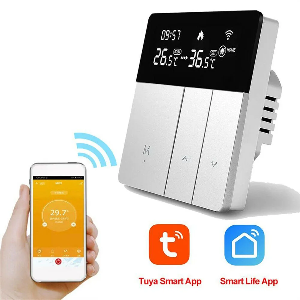 Thermostat WiFi Wireless Room Temperature Controller Of Water/Electric Floor Heating Gas Boiler Humidity Tuya Work With Alexa
Thermostat WiFi Wireless Room Temperature Controller Of Water/Electric Floor Heating Gas Boiler Humidity Tuya Work With Alexa