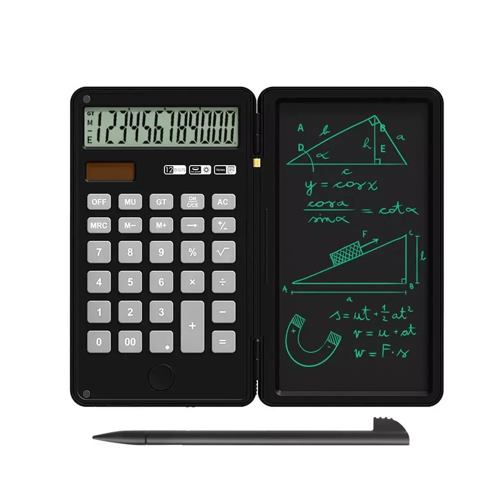 Calculator And Writing Pad 12-Digit Large LCD Display Desk Calculators With Repeated Writing Tablet For Basic Financial Office H
Calculator And Writing Pad 12-Digit Large LCD Display Desk Calculators With Repeated Writing Tablet For Basic Financial Office H