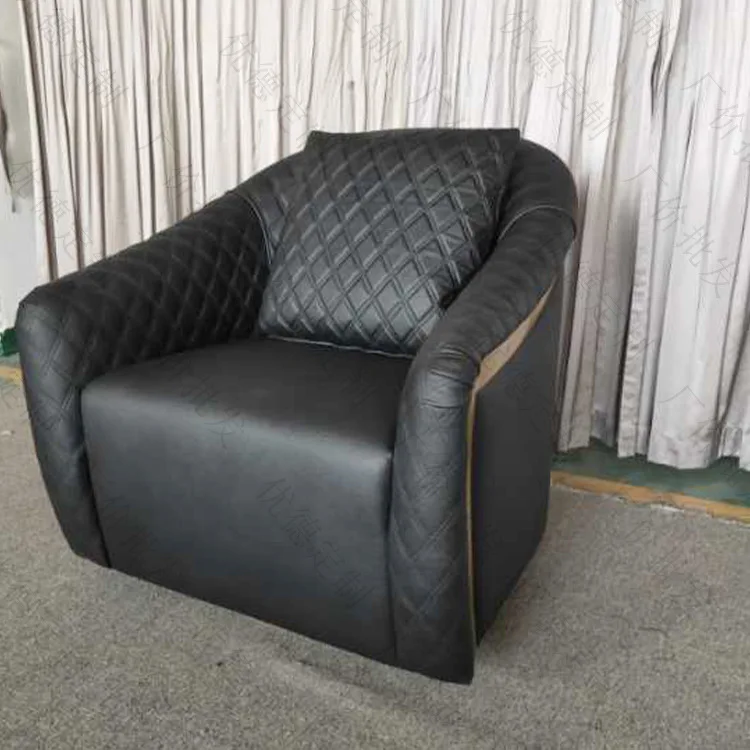Modern minimalist gold-plated stainless steel trim living room single seat fabric sofa hotel conference negotiation sofa
Modern minimalist gold-plated stainless steel trim living room single seat fabric sofa hotel conference negotiation sofa