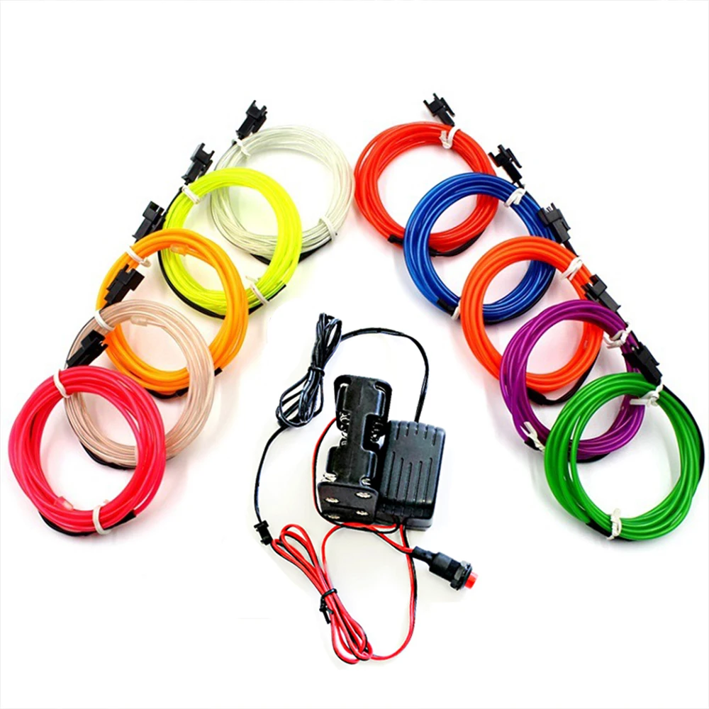 15M EL Wire Light with Actuator Bright Neon Rope Light Strip Cuttable Glowing Wire Light for Party DIY Decor 12V Battery Drived
15M EL Wire Light with Actuator Bright Neon Rope Light Strip Cuttable Glowing Wire Light for Party DIY Decor 12V Battery Drived
