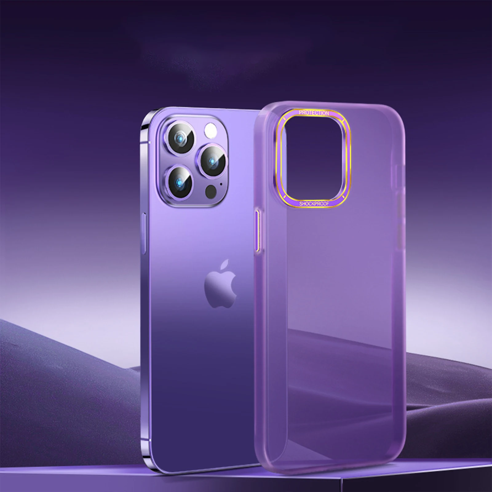 

Матовый Прозрачный чехол для телефона iPhone 14 Pro Max Plus 5G, жесткий ударопрочный чехол для телефона из поликарбоната с поддержкой беспроводной зарядки, защитный чехол