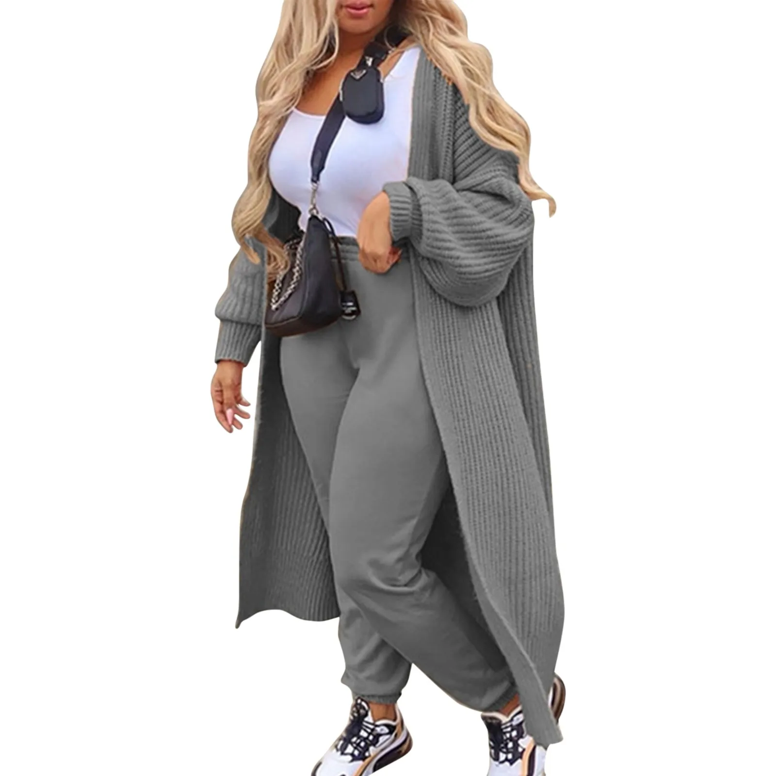 Женский трикотажный кардиган средней длины, однотонный Свободный кардиган с защитой от ветра, вязаный крючком свитер, 2023 
Женский трикотажный кардиган средней длины, однотонный Свободный кардиган с защитой от ветра, вязаный крючком свитер, 2023